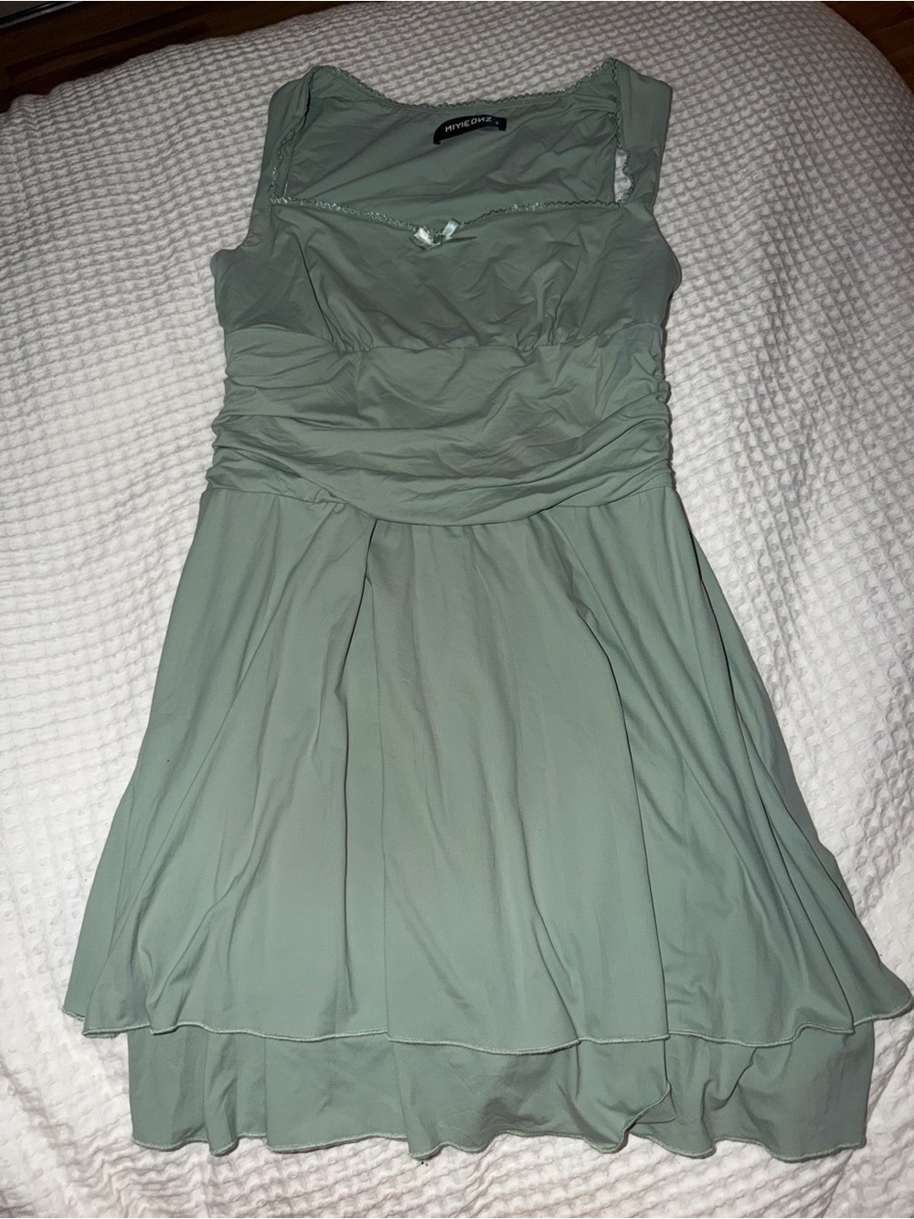 Amazon Mint Green Sleeveless Mini Dress